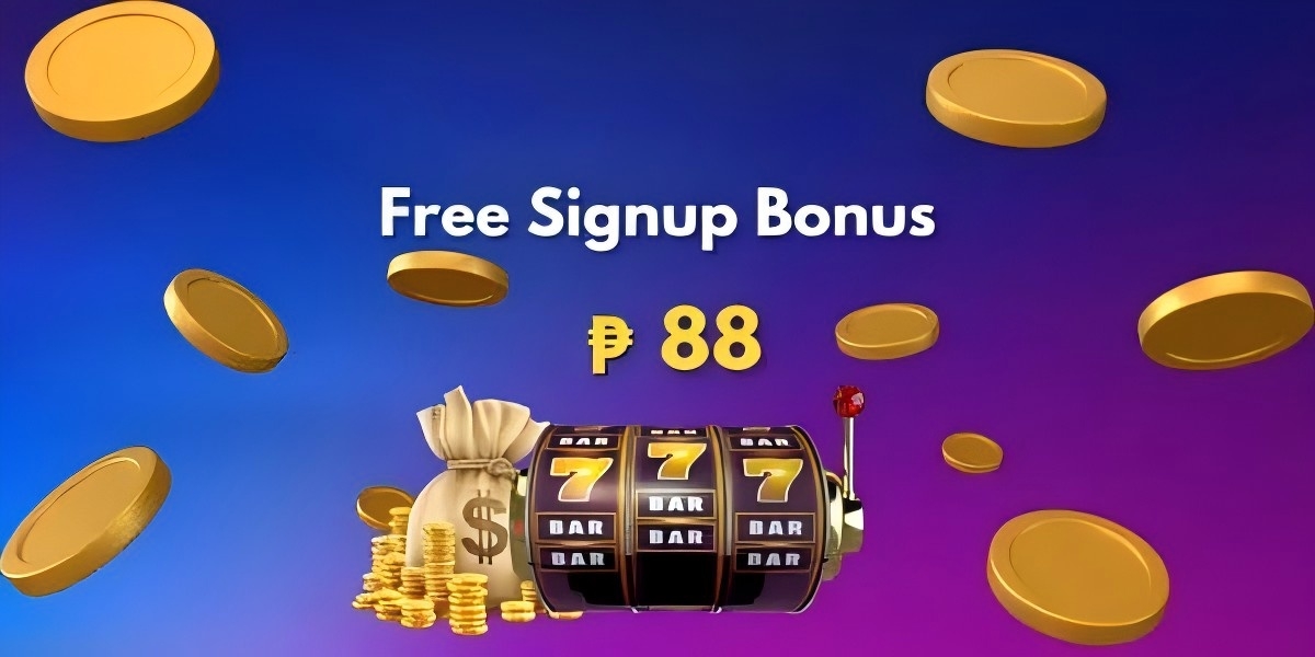 Promotional banner showing a golden welcome bonus bundle with coins for new Philippine players