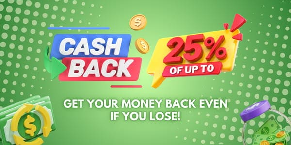 Promotional artwork with a casino-themed visual